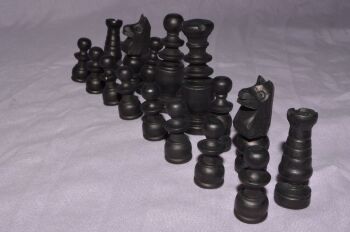 Vintage Wooden Chess Pieces (3)