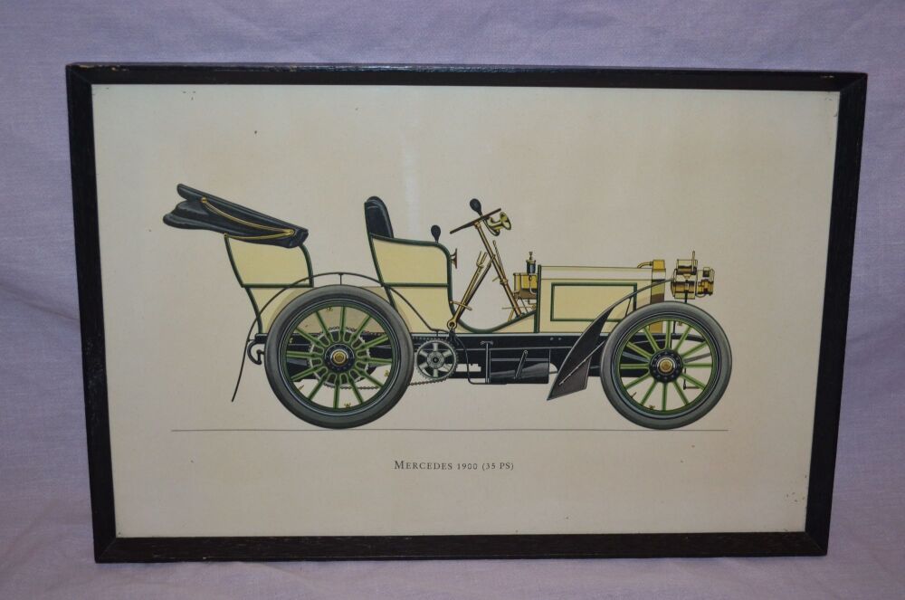 Mercedes 1900 (35 PS) Vintage Framed Print.