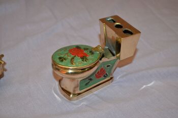 Brass Bathtub Soap Dish and Loo Toothbrush Holder (3)