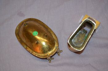 Brass Bathtub Soap Dish and Loo Toothbrush Holder (4)