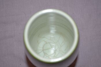 Poole Pottery Green Delphis Vase, Shape 15. (4)