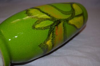 Poole Pottery Green Delphis Vase, Shape 15. (6)
