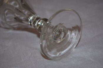 Victorian Facet Cut Wine Glass. (3)