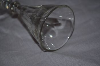 Victorian Facet Cut Wine Glass. (4)