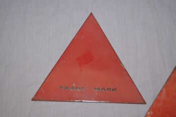 Bass Brewery Red Triangle &lsquo;TRADE MARK&rsquo; Metal signs. (2)
