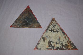 Bass Brewery Red Triangle &lsquo;TRADE MARK&rsquo; Metal signs. (4)