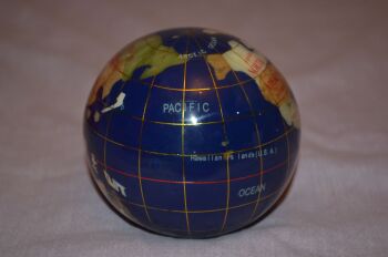 Kalifano Gemstone World Globe Paperweight Blue (3)