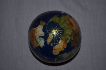 Kalifano Gemstone World Globe Paperweight Blue (5)