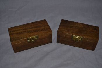 Two Wooden Ring Boxes