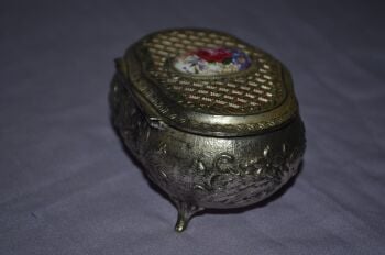 Rococo Style Vintage Metal Trinket Box (2)