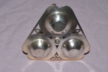 Silver Plated EPNS Condiment Set 3