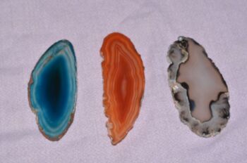 Job Lot of Small Agate Slices (4)