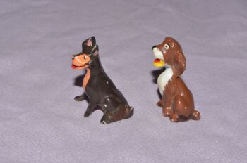 Disneykins Marx Lady and the Tramp Figures, Toughy and Tramp (2)