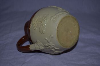 Brown Glazed Fox Hunting Jug. (4)