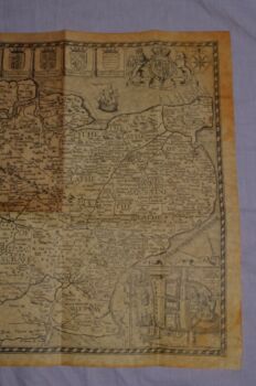 Old Map Of Kent 1640 Old Parchment Replica (4)