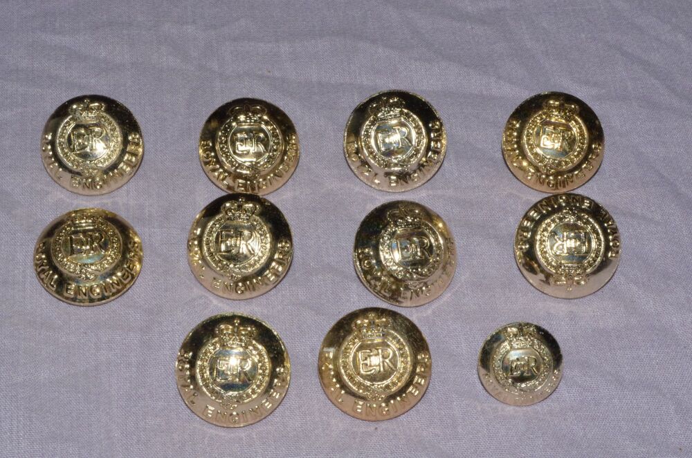 Royal Engineers Military Buttons Job Lot. #2