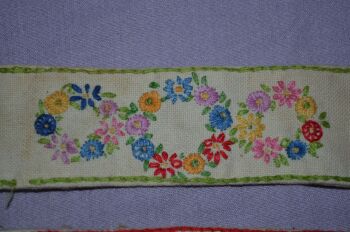 Vintage Hand Embroidered Book Marks (2)