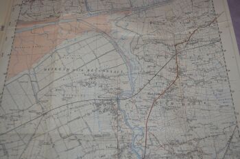 Ordnance Survey Cloth Map Lancashire, 3442, 1946 (4)