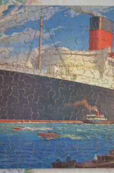 R.M.S Queen Mary Vintage Wooden Cunard White Star Jig Saw Puzzle (3)