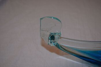 Murano Blue Glass Gondola Ashtray (3)