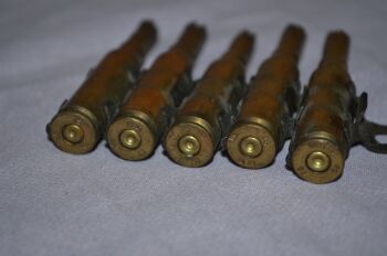 Five Spent L13A1 Cartridges with Clips (3)