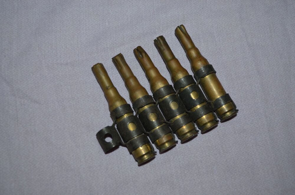 Five Spent L13A1 Cartridges with Clips