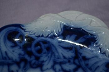 Samuel Keeling &amp; Co Blue and White Pearl China Plate (5)