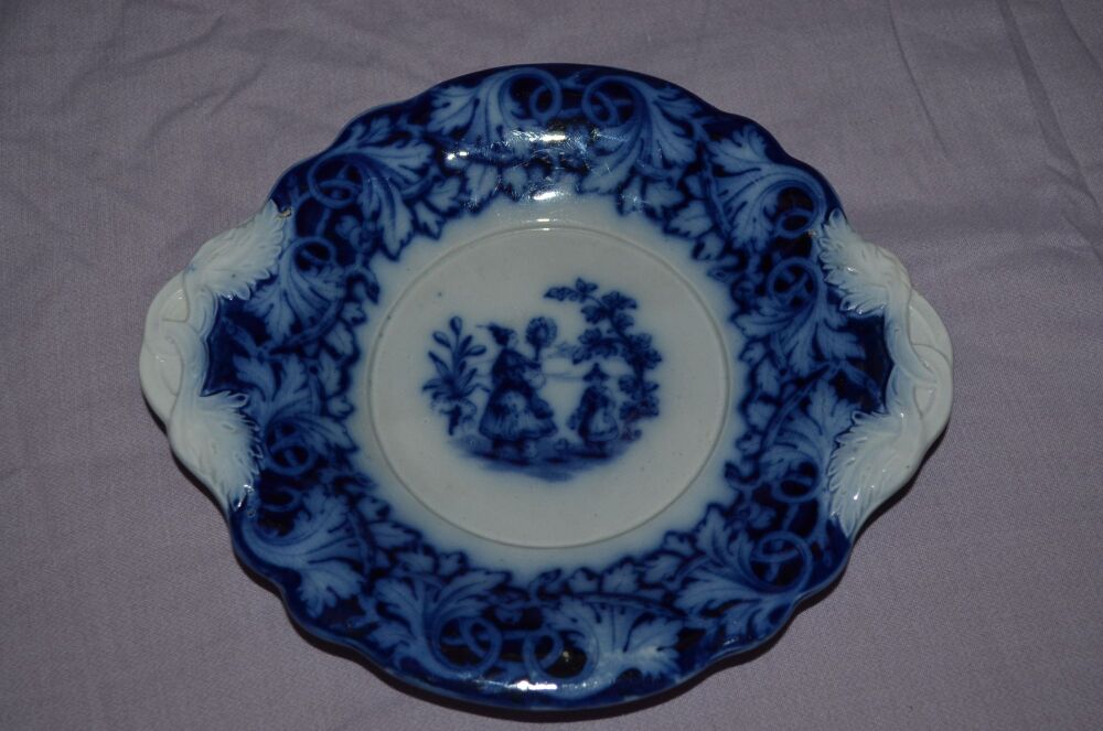 Samuel Keeling & Co Blue and White Pearl China Plate