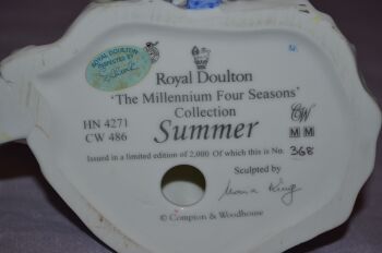 Royal Doulton Millennium Four Seasons Collection &lsquo;Summer&rsquo; Figure, HM4271 (6