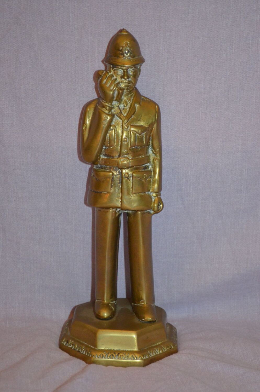Brass Policeman Standing Figure