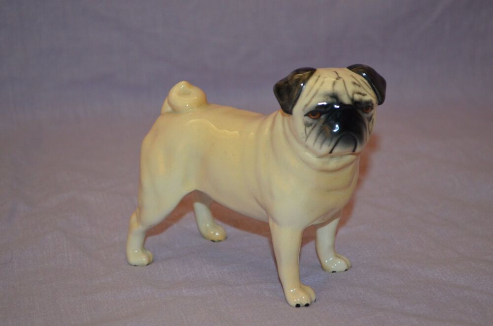 Beswick Standing Pug Dog Figure.