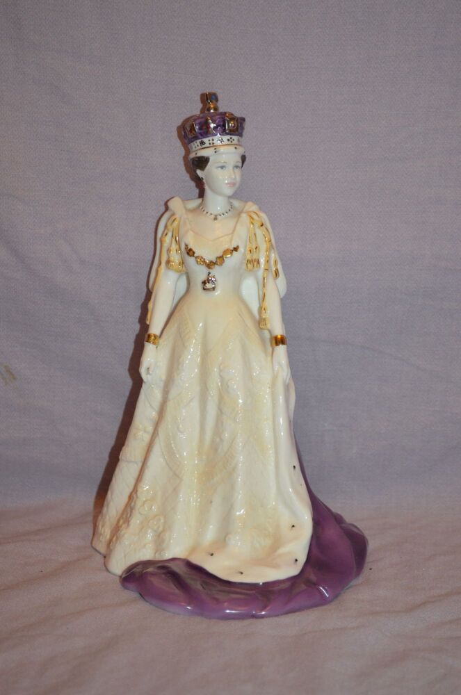 Coalport HM Queen Elizabeth II Limited Edition Figure, Celebrating Her 70th Birthday