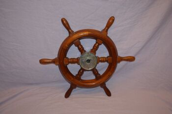 Nautical Wooden Boat Steering Wheel, 12&rsquo;&rsquo; (2)