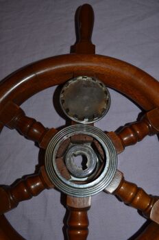 Nautical Wooden Boat Steering Wheel, 12&rsquo;&rsquo; (4)