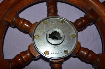 Nautical Wooden Boat Steering Wheel, 12&rsquo;&rsquo; (5)