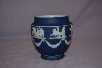 Adams Jasper Ware Dark Blue Urn (2)