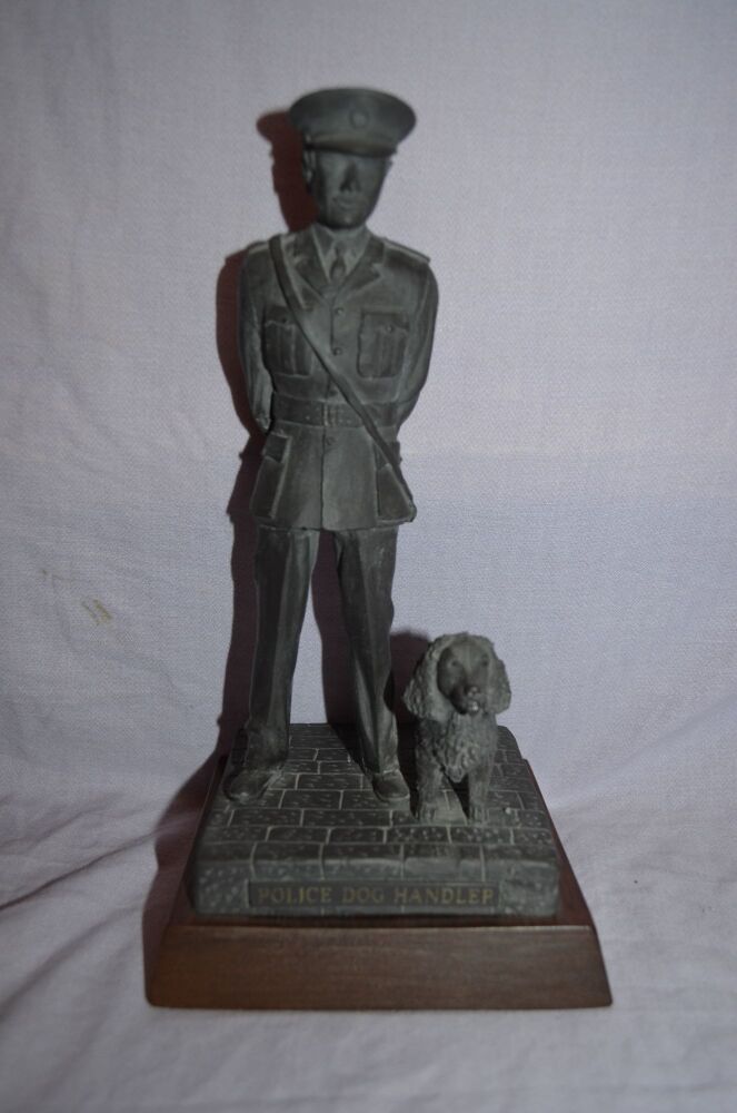 Police Dog Handler Figurine by Richard & Valerie Green