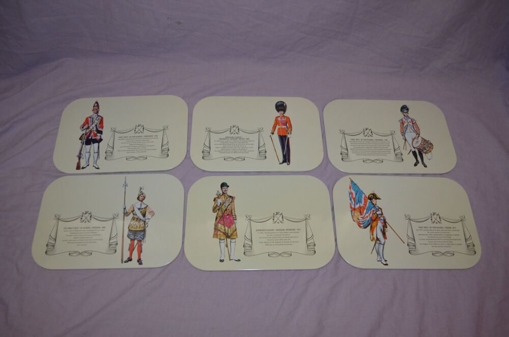 Set of 6 Military Place Mats
