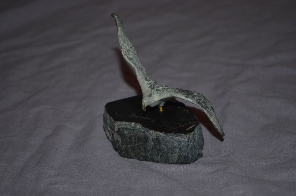 Serpentine Stone & Seagull Souvenir, Brixham