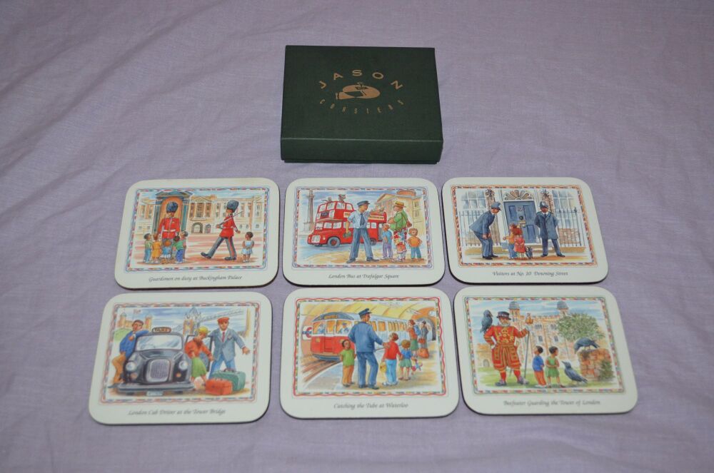 London Characters Set of 6 Jason Coasters