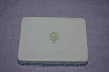 Wedgewood Embossed Queens Ware Trinket Box, Prince Philip 1953 (4)