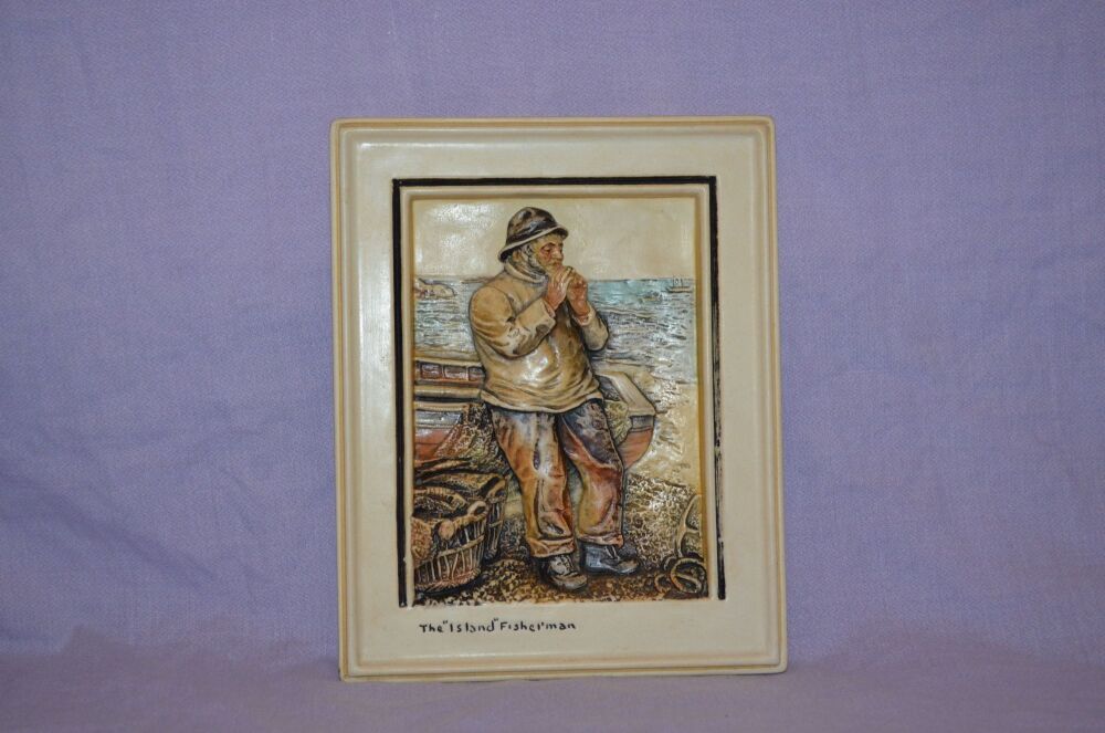 Osborne Ivorex Wall Plaque, The ‘Island’ Fisherman