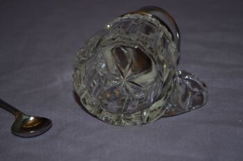 Silver and Cut Glass Mustard Pot (4)