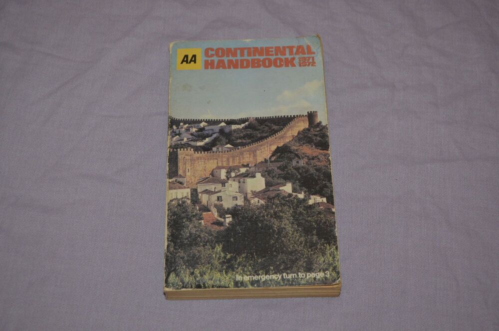 AA Continental Handbook 1971 1972