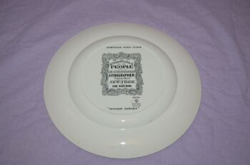 Adams Winter Scenes Series Plate, American Farm Scene (3)