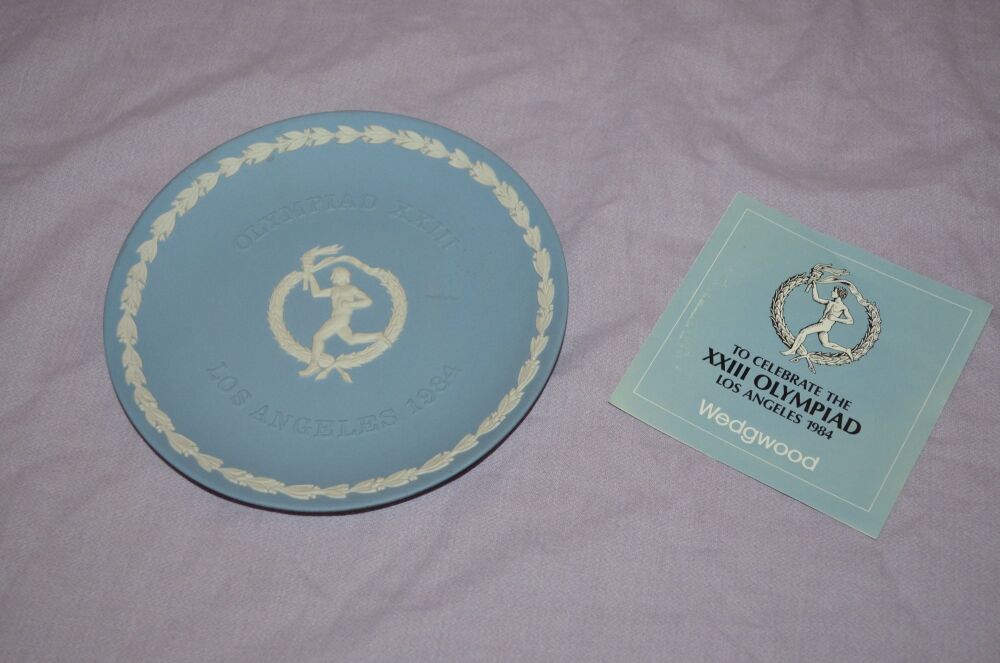 Wedgwood Jasper Ware Plate Los Angeles 1984 Olympics