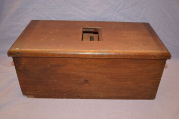 Old Wooden Shop Till with Keys (5)