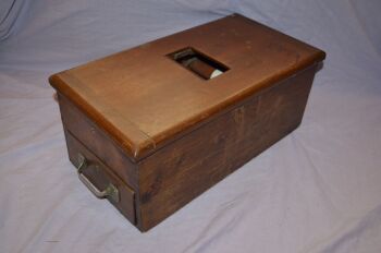 Old Wooden Shop Till with Keys (12)