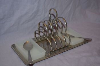 Toast Rack and Butter Dishes (3)