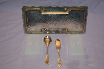 Toast Rack and Butter Dishes (6)